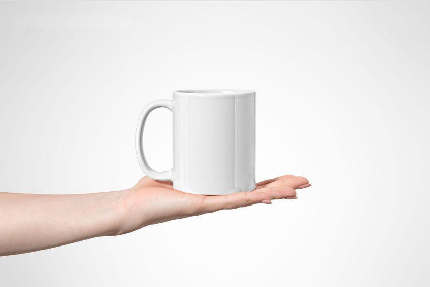 Mockup Template of Mug Blank Design